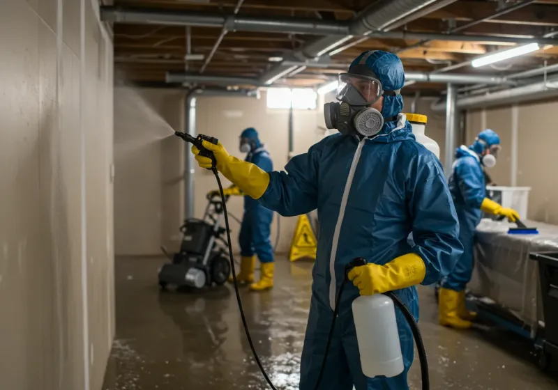 Basement Sanitization and Antimicrobial Treatment process in Saint Francis, MN